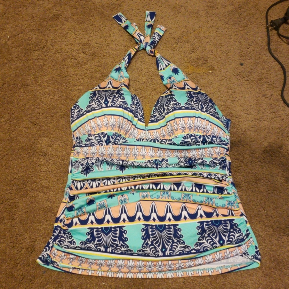 Gibson & Latimer halter bathing suit top